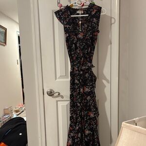 Max Studio Black Floral Maxi Dress